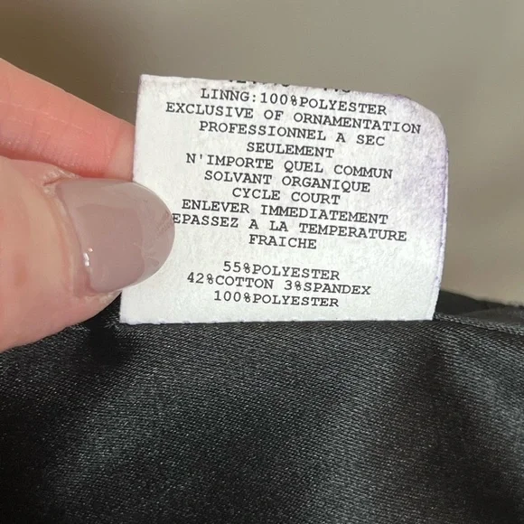 Jessica McClintock Gunne Sax Little Black Mini Dress Sexy Cocktail Party Vintage - Picture 11 of 12